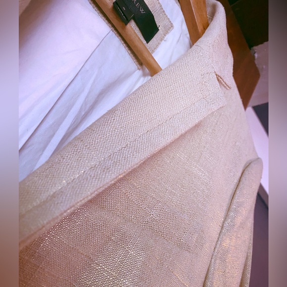 NWOT: J Crew Gold Shimmer Suiting Blazer Fully Lined (Retail $248) - Picture 3 of 8